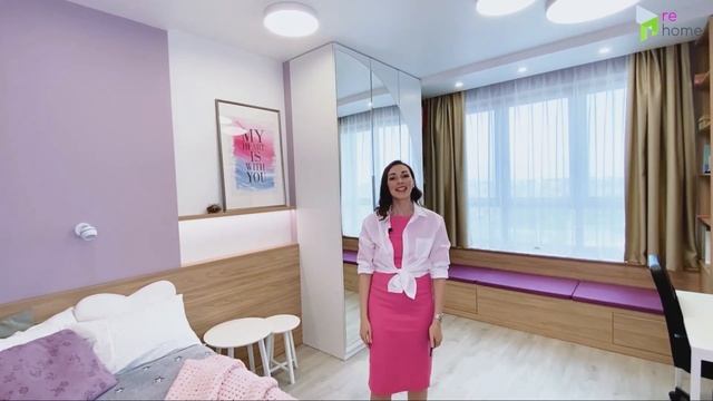 Современный интерьер трехкомнатной квартиры (евротрешки). Красивый ремонт. По домам смотреть онлайн
