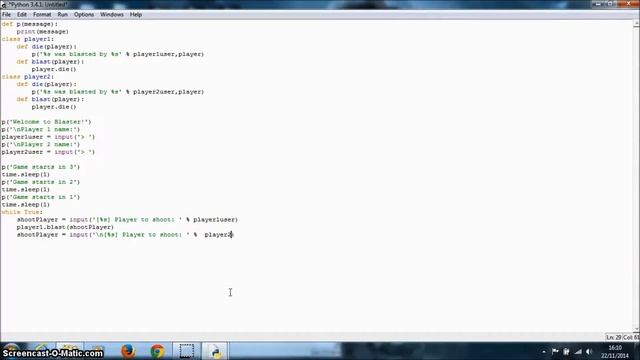 Python 3.4.1 | The Blaster Game | Part 1 смотреть онлайн