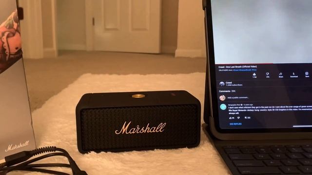 Unboxing Marshall Emberton Bluetooth Speaker | Sound Test смотреть онлайн