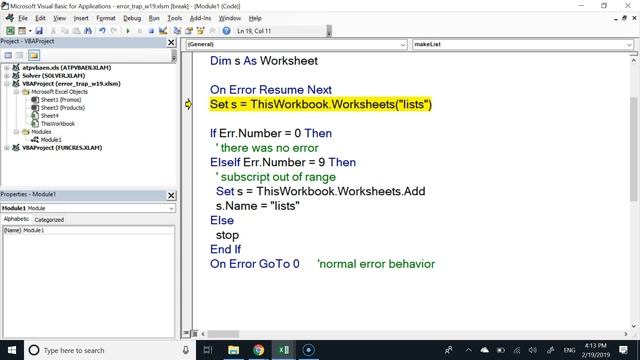 Excel VBA Debugging / Error handling смотреть онлайн