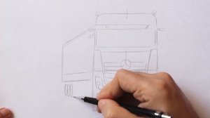 Как нарисовать Грузовик Mercedes-Benz Actros