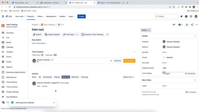 Sync Everhour Time Entries to Jira Work Logs смотреть онлайн
