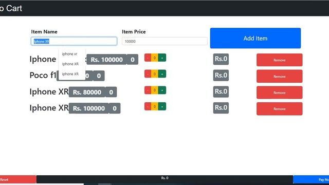 Item cart management with pure React js #react #reactionvideo #reactjs #javascript смотреть онлайн