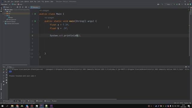 Java урок2. Типы данных Float смотреть онлайн
