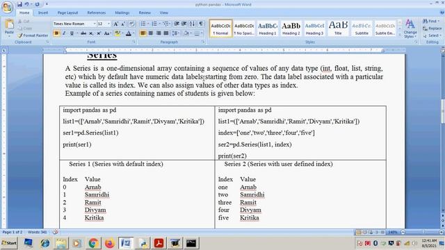 Pandas video 1 (Introduction of python library file/Pandas/Data structure/series) смотреть онлайн