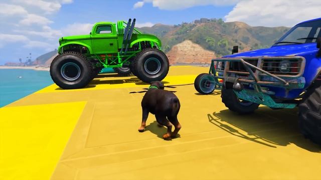 SHINCHAN AND FRANKLIN JUMPED INTO THE DEEPEST PIPE BRIDGE ON SEA IN GTA 5 смотреть онлайн