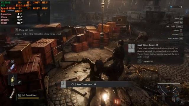 Lies of P : RTX 4090 24GB ( 4K Ultra Graphics DLSS OFF ) смотреть онлайн