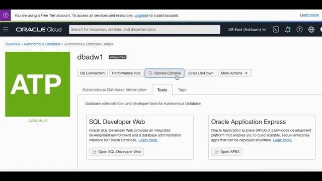 Demo Creación Base de Datos Autónoma en Oracle Cloud смотреть онлайн