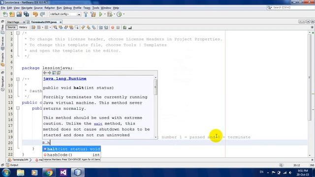 Terminate Java Virtual Machine in Java Netbeans смотреть онлайн