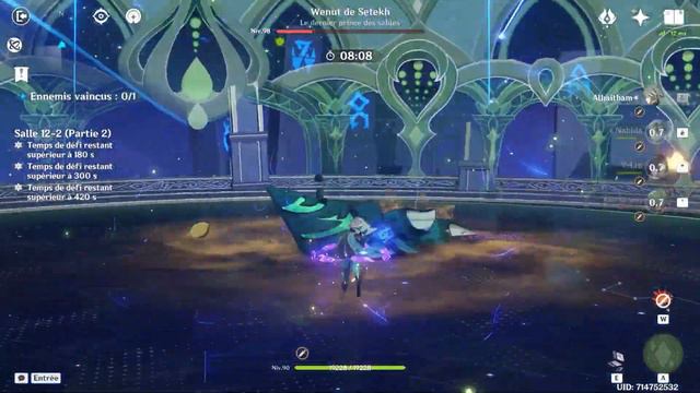Diluc C3 Xianyun C2 Dragonstrike & Alhaitham C1 Quickbloom || Abyss 4.4 Genshin Impact смотреть онлайн