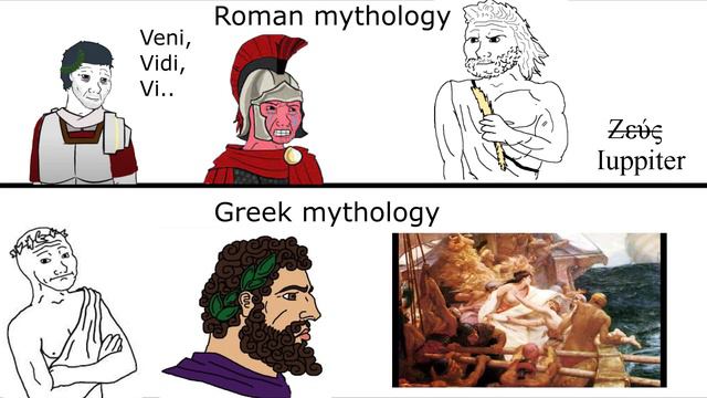 Lore of Roman mythology VS Lore of Greek mythology смотреть онлайн