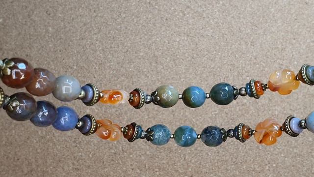 Застежка как основной элемент. Колье Осеннее. Агат и сердолик смотреть онлайн