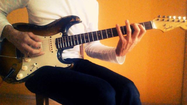 Clean sound of an old Fender Stratocaster Guitar and Fender Princeton Reverb amplifier смотреть онлайн