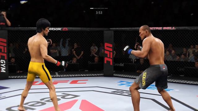 UFC Bruce lee vs Ronaldo Souza He is choking and is about to die. смотреть онлайн