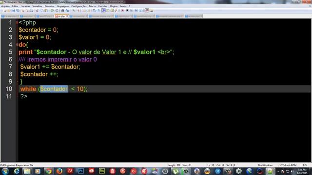 PHP MYSQL - AULA005 DO / WHILE смотреть онлайн