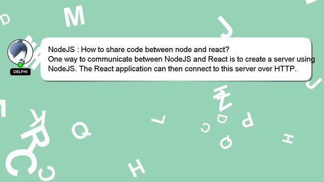 NodeJS : How to share code between node and react? смотреть онлайн