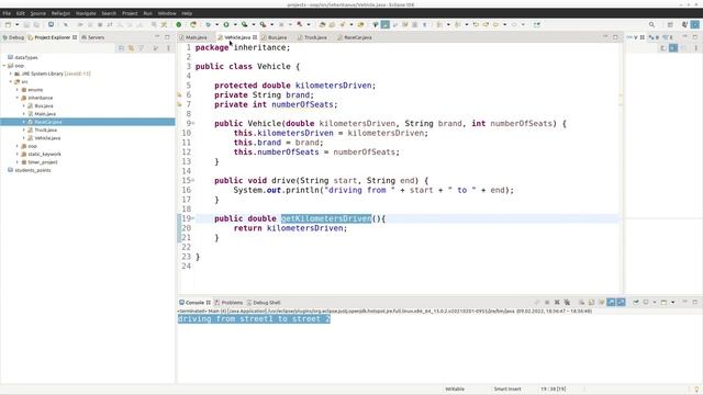 java OOP inheritance [override + protected] | part 3 - جافا смотреть онлайн