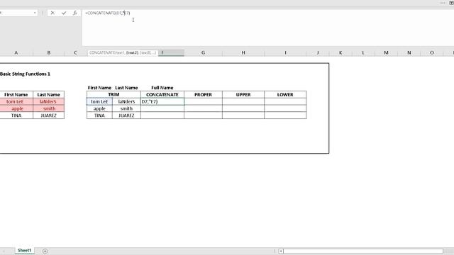 Excel Basic String Functions 1 смотреть онлайн