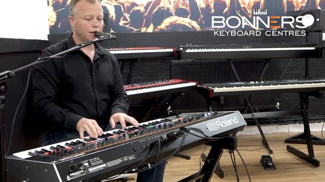 Roland Jupiter X Piano Organ Vocoder Brass Strings and More! | Bonners Music смотреть онлайн