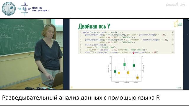 Валяева А.А. - Разведывательный анализ данных с помощью языка R - 9. Ggplot2 и не только смотреть онлайн