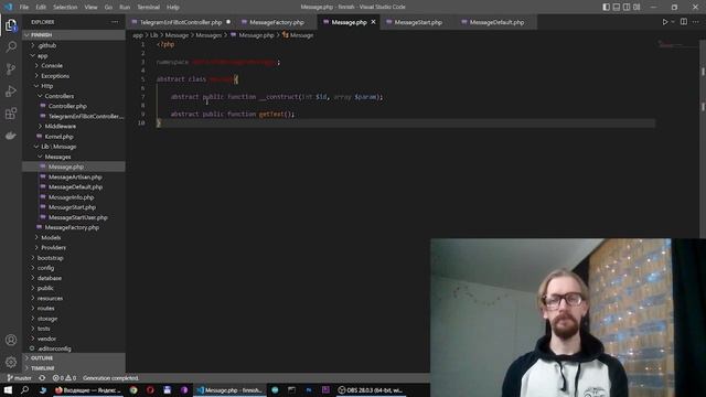PHP Telegram bot №5 Factory method смотреть онлайн