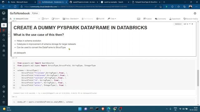 Create A Empty or Dummy Pyspark Dataframe in Databricks | dr.dataspark смотреть онлайн