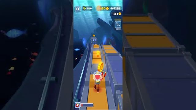 Subway Surfers endless running game events Hoverboard challange underwater смотреть онлайн