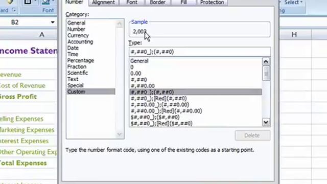Create a Custom Number Format in Excel 2007 смотреть онлайн