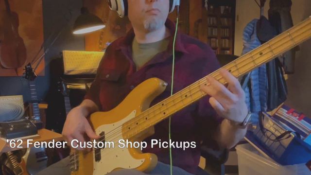 Replacing bad '72 Fender Precision Bass Pickups to '62 Custom Shop Pickups смотреть онлайн