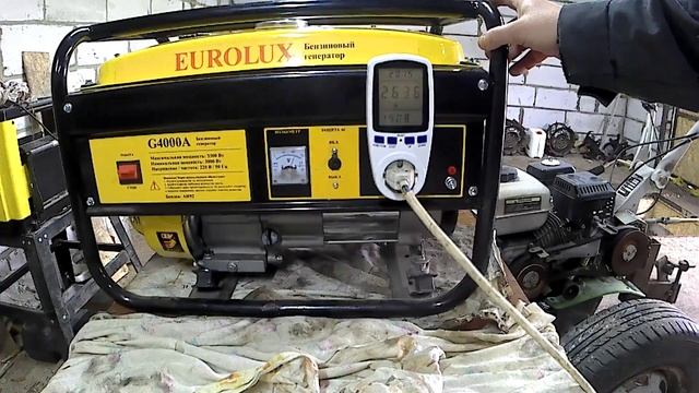 Тест Бензогенератора Eurolux G4000A смотреть онлайн