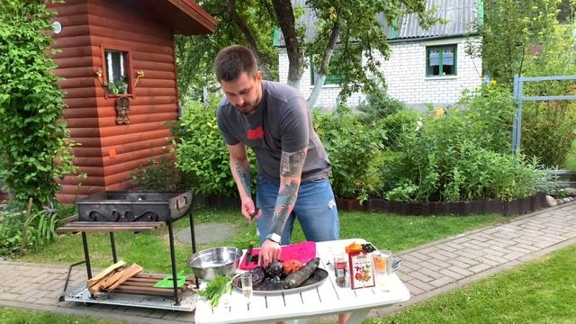Аджапсандали по-грузински.Готовим на даче на мангале. Грузинская кухня. Овощное рагу на гриле. смотреть онлайн