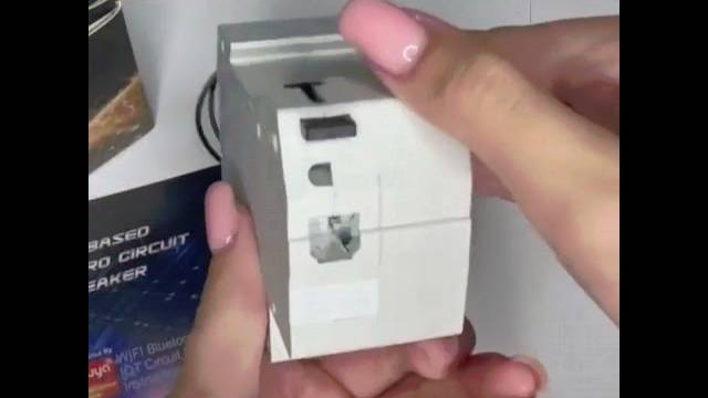 Умный автоматический выключатель Tuya WiFi 16А однополюсный на DIN-рейку с голосовым управлением смотреть онлайн