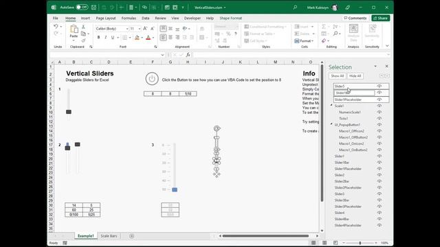 Awesome VerticalSliders & Scale Bar for Excel 2022 смотреть онлайн