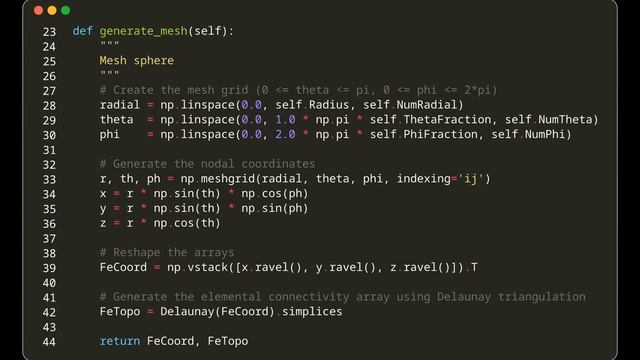 A Simple 3D Fractional Sphere Mesh Generator in Python | Deep Dive into NumPy, SciPy, and MeshIO смотреть онлайн