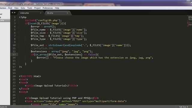 How to Upload an Image File to Server using PHP and MYSQL смотреть онлайн