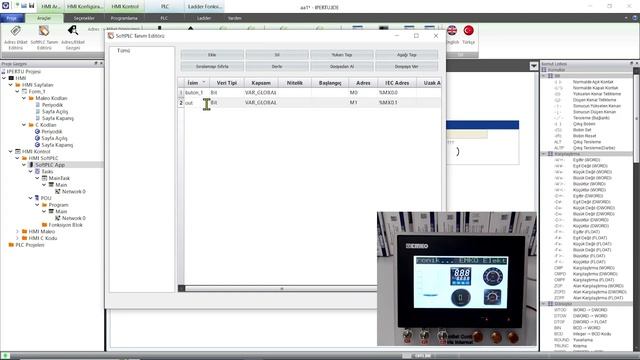 EMKO PANELPLC (HMI + PLC) İki Ürün Bir Arada - SOFT PLC - Dahili Fiziksel Giriş - Çıkış Uygulaması смотреть онлайн