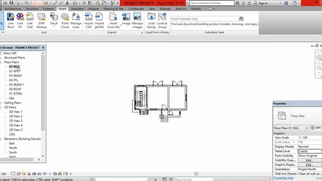 LESSON 27- Importing AutoCAD file into Revit смотреть онлайн