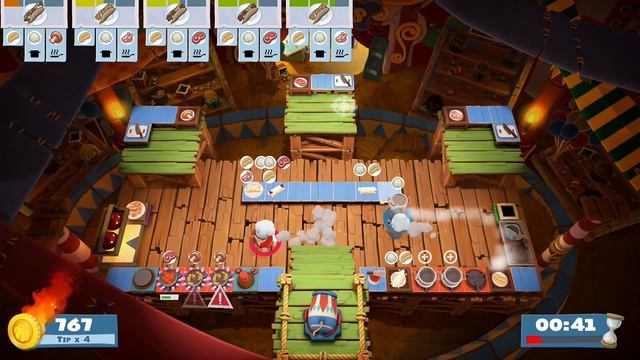 Overcooked! 2 Carnival of Chaos Speed run 3 star (2 player co-op) смотреть онлайн