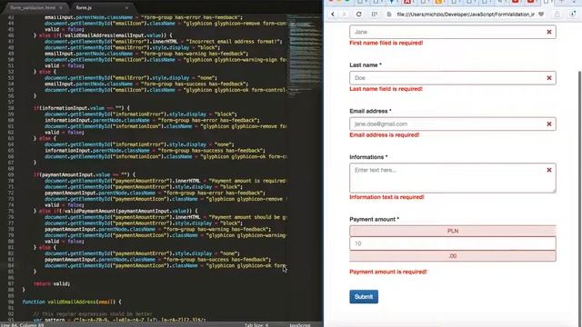 Form Validation - Bootstrap CSS Glyphicons - Part 4 смотреть онлайн