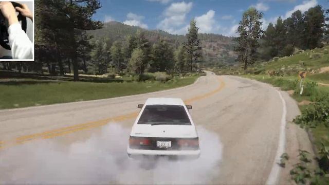 Forza Horizon 5 - Toyota trueno ae86 Simple Drift Tune (Steering Wheel w/900°) - with subtitles смотреть онлайн