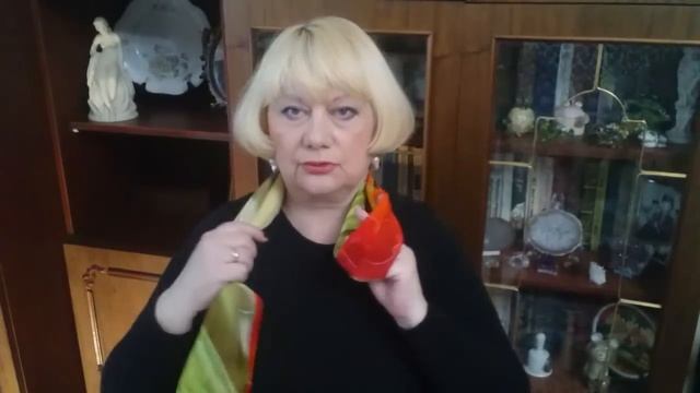 Как красиво завязать шарф или платок. Мои шарфы и платки. смотреть онлайн