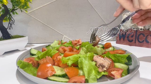 ГОТОВИМ Легкий ИСПАНСКИЙ салат с тунцом. смотреть онлайн