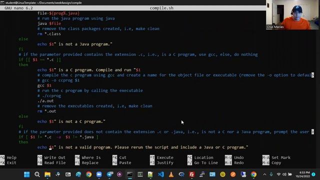 Week 4 Assignment Demo Shell Script to Run C or Java Programs смотреть онлайн