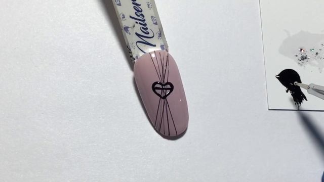 Сердечки на ногтях. Паутинка на ногтях. Nail tutorial смотреть онлайн