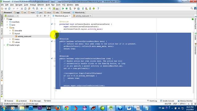 Android Studio | Create Button Open Google Or Other Website