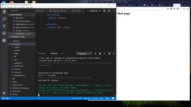 AC2: Deploying a simple Elixir app with Nanobox