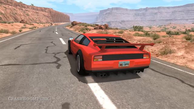 Spike Strip High Speed Crashes #1 – BeamNG Drive смотреть онлайн