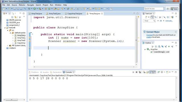 java OOP lecture 8 Array และ ArrayList (2) смотреть онлайн
