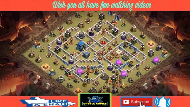 TOP 15 WAR BASE TH12, HALL 12 BASE WAR 2021 WITH LINK //Battle Games// смотреть онлайн