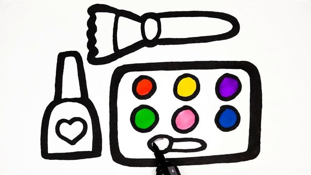 Makeup - Drawing Cosmetics ? | Макияж - Рисунок Косметика | Pardoz - kosmetika chizish смотреть онлайн